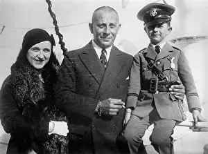 Stroheim: Erich von Stroheim with family