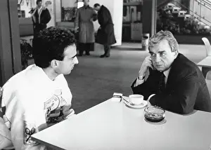 Hansi: Ernst Happel (left) in conversation with Hans
