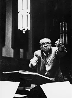 Krenek: Ernst Krenek at the rehearsal to Johnny