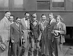 Nobile: Ernst Lubitsch at a reception at the train station in Hollyw