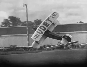Aerobatics: Ernst Udet during aerobatics, 1935