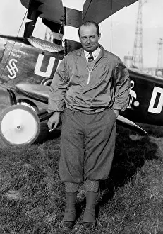 Entered: Ernst Udet with his biplane, 1932