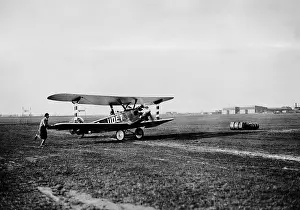 Udet: Ernst Udet at take off, 1928