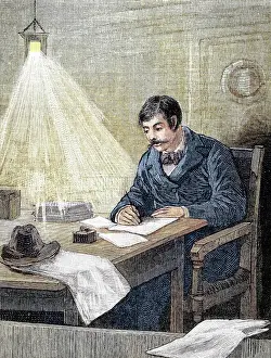Sometimes: Ernst von Bibra Working By Light of Bioluminescence
