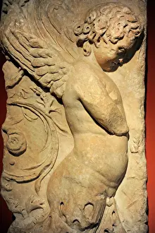 Cherub: Eros. Roman relief