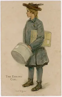 Errand: Errand Girl - circa 1905