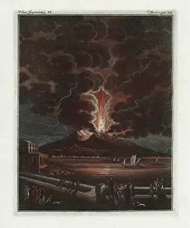 Bertuchs: The eruption of Mt Vesuvius in 1794