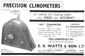 Watkin: E.R.Watts Precision Clinometers - Watkin Clinometer