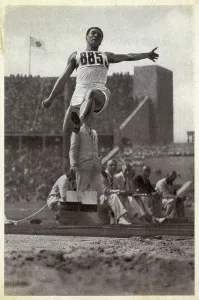 Judges: Erwin Huber At the decathlon long jump
