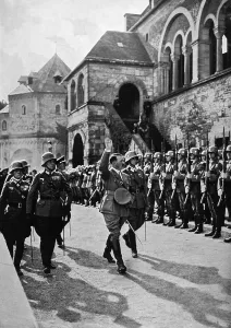 Goslar: Erwin Rommel and Adolf Hitler in Goslar, 1934