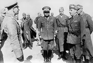 Calvi: Erwin Rommel with the Generals Bastico and Gambara, 1942