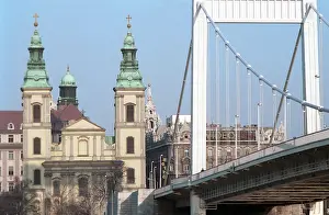 Erzsebet: Erzsebet Bridge in Budapest, 1993