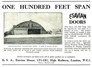 Esavian: Esavian 100 Ft Span Hangar Doors Built For Heston Hangars