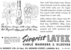 Latex: E.Siegrist Latex Cable Sleeves & Markers