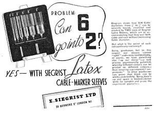 Latex: E.Siegrist Latex Electrical Cable Marker Sleeves