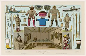 Implements: Eskimo costume by Racinet