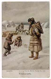 Eskimo: ESKIMO FAMILY IN CAMP