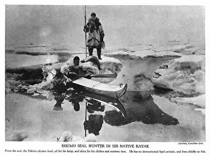 Kayak: Eskimo seal hunter