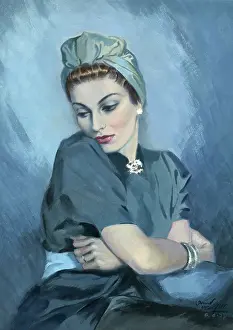 Forties Style: Esme in Blue by David Wright