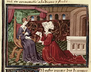 Iseult: ESPINQUES, Everard de (15th c.). Romance of Tristan