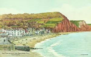 Sidmouth: Esplanade and Salcombe Hill, Sidmouth, Devon