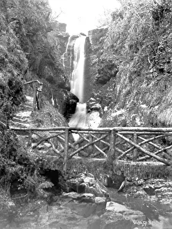 Glenariff: Ess-na-Larech, a waterfall, Glenariff, taken in Apr. 1908