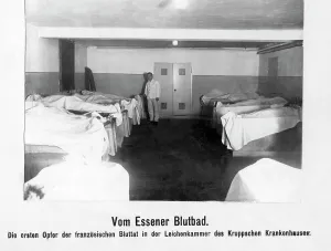 Cloths: The Essener Blutopfer in the morgue of the