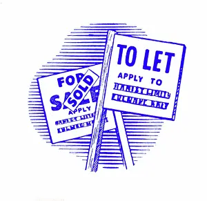 Boards: Estate agent sign boards