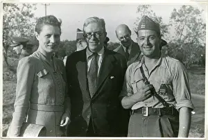 Vayo: E.Summerskill, Del Vayo, E.Lister (left to right)