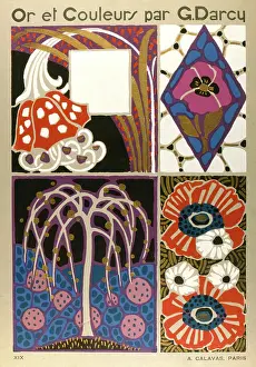 Abstracts: Or et Couleurs designs by G. Darcy