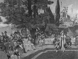 Crivelli: Etching, Palazzo Borromeo, Isola Bella, Lake Maggiore