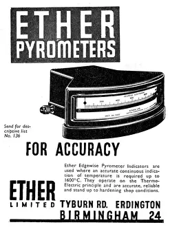 Indicators: Ether Pyrometers - Edgewise Pyrometer Indicators