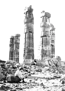 C1857: Ethiopia, columns at Soleb c1857