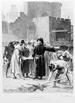 Organising: Etienne Marcel organising the defence of Paris