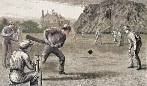 Batsmen: The Eton boys at a cricket match