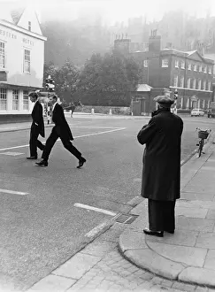 1962roger: Two Eton schoolboys crossing the road