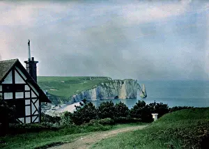 Etretat: The Etretat cliffs with the