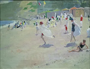 Gunn: etretat ' French beach scene