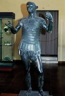 Todi: Etruscan bronze statue of a
