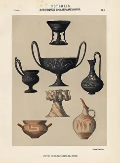 Candlelabra: Etruscan and Campanian pottery in soft paste without glaze