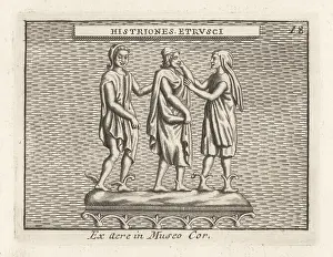 Cortona: Etruscan mimes or actors in winged boots