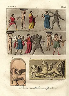 Lictor: Etruscan mural from the necropolis at Tarquinia