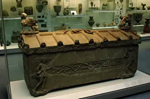 Fantastic: Etruscan stone sarcophagus of Bomarzo