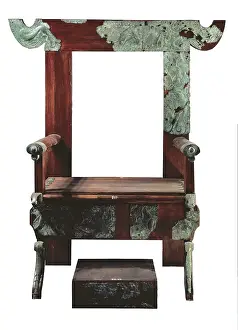 Institucin: Etruscan throne. 8th c.-3rd c. BC. Etruscan art