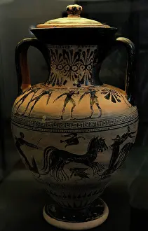 Amphora: Etruscan vase (amphora), 525-490 B.C. Ny Carlsberg Glyptotek