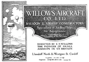 Llandaff: E.T.Willows. Balloons & Airships. Llandaff North Cardiff