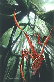 Canopy: Eudimorphodon flying through the understory