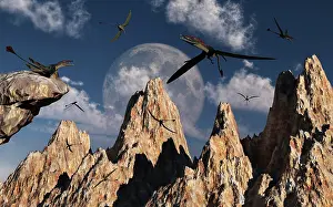 Peaks: Eudimorphodon's of the late Triassic period