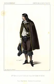 Dennery: Eugene Grailly as Charles II in Don Cesar de Bazan, 1844