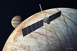 Jupiter: Europa Clipper Spacecraft and Europa